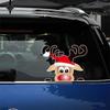 Christmas Car Sticker Santa Claus Elk Cartoon Car Body Auto Glass Mirror Window Wall Decoration Static Stickers