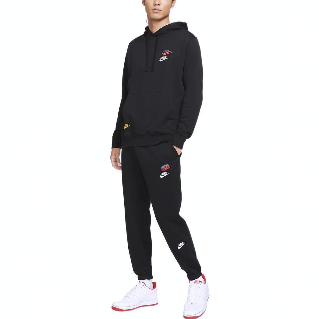 Nike Мужские джоггеры со средней талией с вышивкой, черные DD4677-010