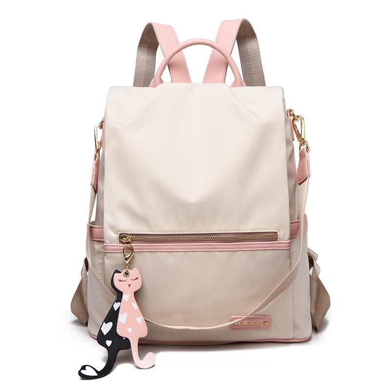 Oxford Cloth Backpack Girls School Backpack Trendy Fashion Anti-theft Backpack Student Bag