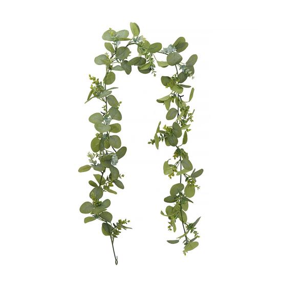 Искусственная эвкалиптовая гирлянда, лозы ручной работы, реалистичный вид, яркий цвет, не требующие ухода листья эвкалипта, искусственные растения
