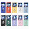 Чехол для телефона с держателем для кольца на палец для Motorola Razr 50 Ultra Mooto Razr40, защитная пленка для заднего экрана из закаленного стекла