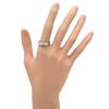 NON BRAND - One letter diamondRing ring Pt900/diamond #14.5(JP Size) Array