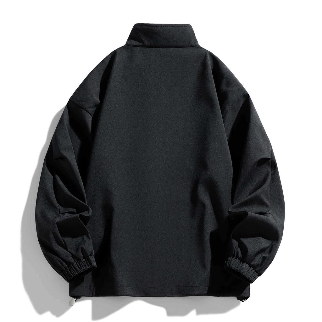 Мужская Весенняя Новая Корейский Стиль Модная Простая Подросток Студент Свободная Уличная Ветрозащитная Куртка