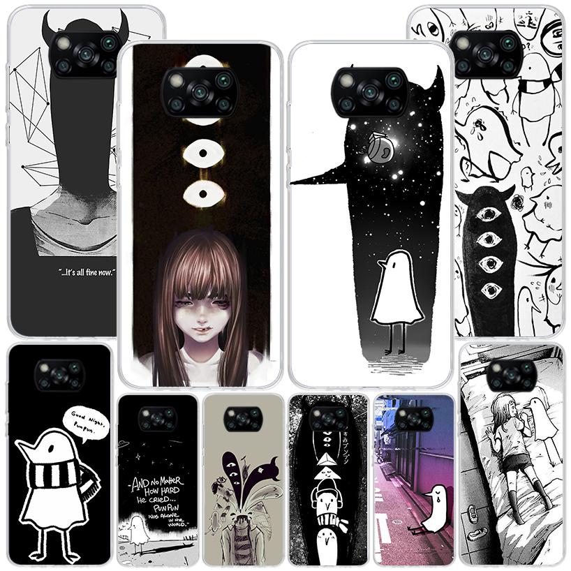 Чехол для телефона Oyasumi Punpun для Xiaomi Poco X5 X6 X7 Pro X4 Gt F7 Ultra M8 M7 Redmi 15C 15 13C 13 12C 12 Уникальная обложка Coque Poco X