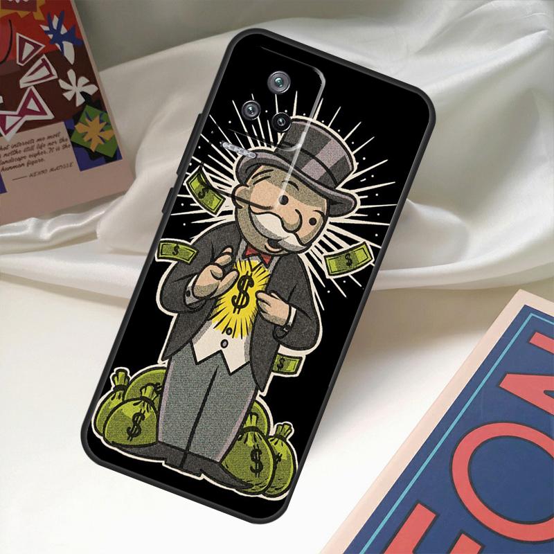 Dollar M-Monopolys Case For Xiaomi 13 14 Ultra 11T 12T 13T Pro 12 Lite POCO X6 M6 Pro X3 X4 X5 M5s F3 F5 Cover