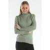 Turtleneck Standard Size Light Green Knitwear Sweater