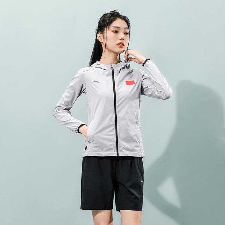 Мужской тренч Li Ning, цвет голубиный серый, AFDU317-2