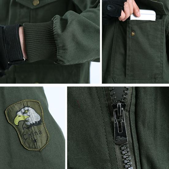 2 Pcs/Set Men Overalls Dirt-proof Wear Resistant Multi-pockets Soft Coat Suit for Welding