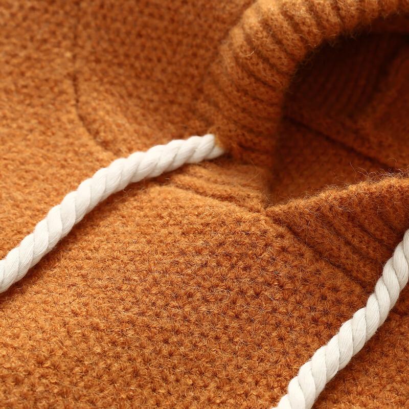 Women's Loose Hooded Knit Sweater