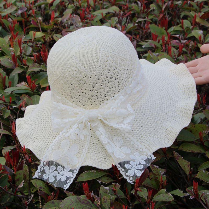 Hat Women's Sunscreen Sun Hat Summer Fashion Versatile Straw Hat Big Brim Outdoor Scenic Spot Sun