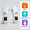 Зимние перчатки с подогревом: Водонепроницаемый сенсорный экран, 3 режима тепла