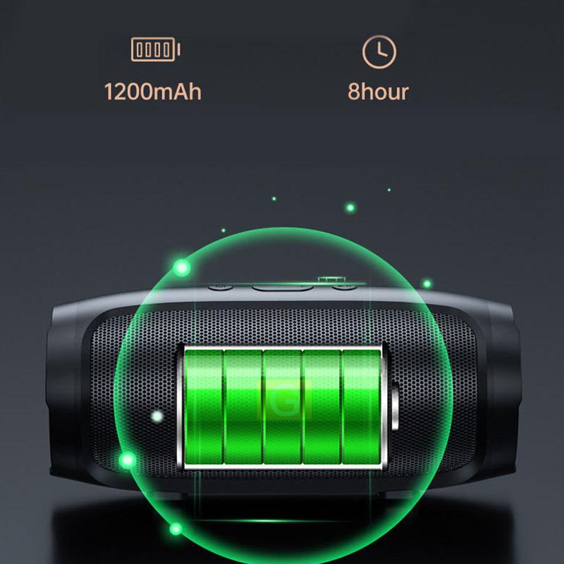 Портативный сабвуфер Bluetooth-динамики, наружный стереозвук, водонепроницаемый громкоговоритель, беспроводной звуковой ящик, поддержка FM-радио, TF-карта