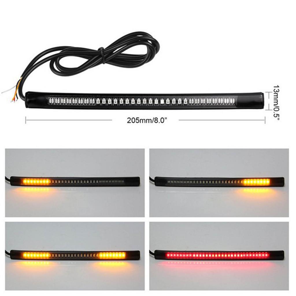 Светодиодный фонарь номерного знака мотоцикла, многофункциональный красный желтый светодиодный задний фонарь для модификации