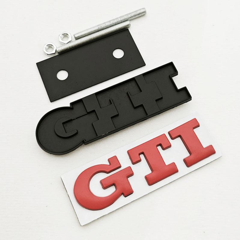 BGK1 Golf 3 4 MK3 MK4 2026 Hot For VW VOLKSWAGEN 3D Metal Car Grille Logo GTI Badge Emblem For Volkswagen VW Polo Golf 4 5 6 7 8 Mk4