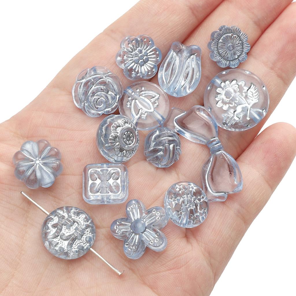 Акриловые прозрачные винтажные матовые золотые бусины ручной работы браслет ожерелье бусины бусины ювелирные изделия аксессуары подвески аксессуары