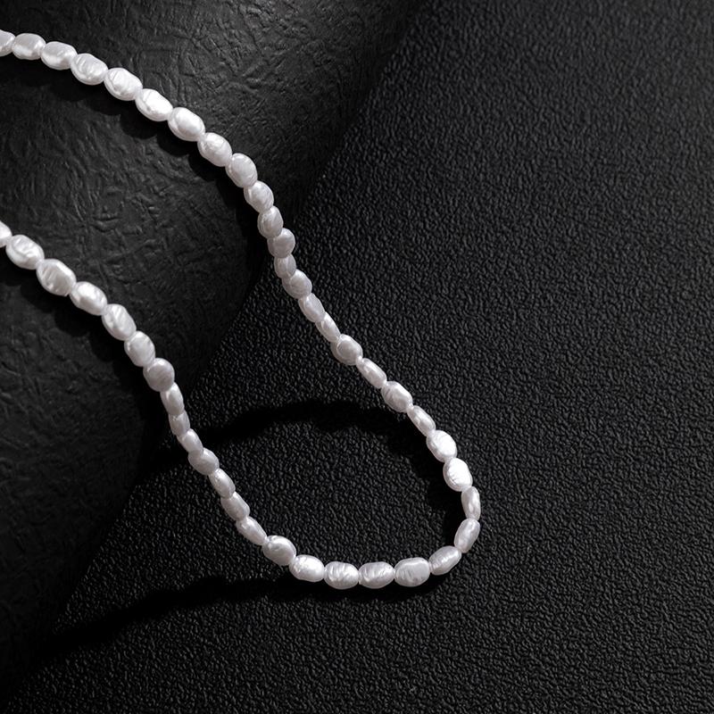 Simple Imitation Pearl Choker Necklace For Women Vintage Elegant Beaded Temperament Necklace Wedding Party Jewelry