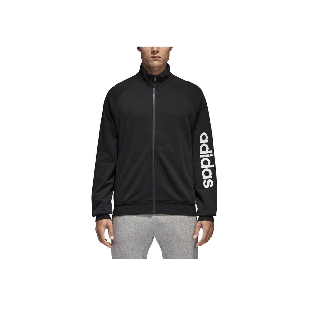 Adidas Письмо Модная удобная универсальная куртка-поло мужская куртка черного цвета CE8581