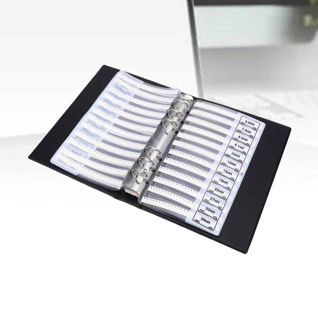 Книга образцов многослойных SMD-индуктивностей 50 штук 42 номинала Набор электронных компонентов Обслуживание Обучение Инженеры Студенты