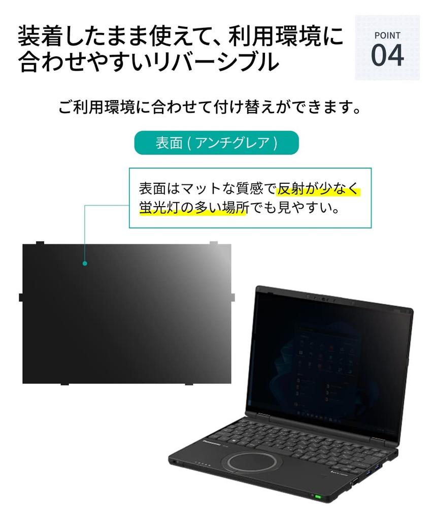 LOE Inset Type Panasonic Note Series PC для моделей без сенсорной панели Защитная пленка для защиты от подглядывания и бликов Фильтр конфиденциальности Blue Light Cut