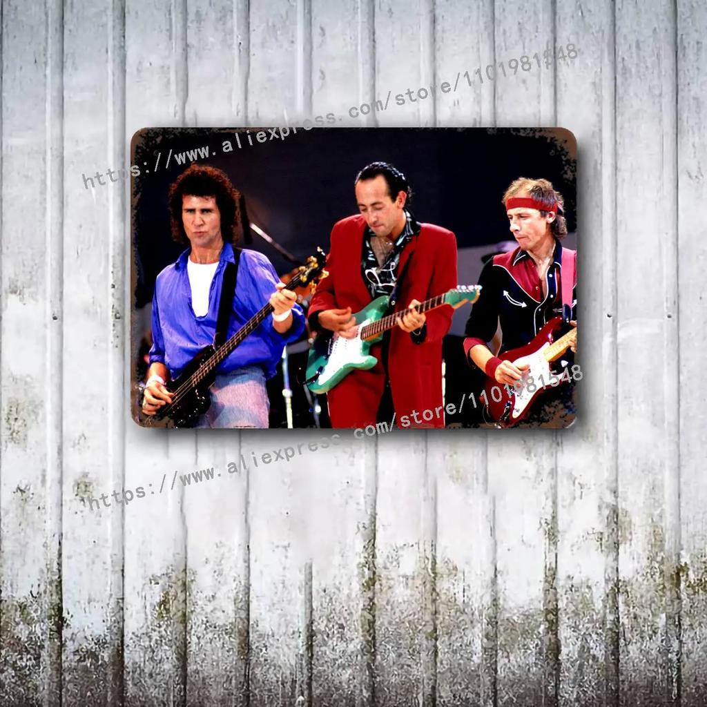 Группа Dire Straits металлический декор постер винтажная жестяная табличка металлическая табличка декоративная табличка для паба бара мужской пещеры клуба настенное украшение