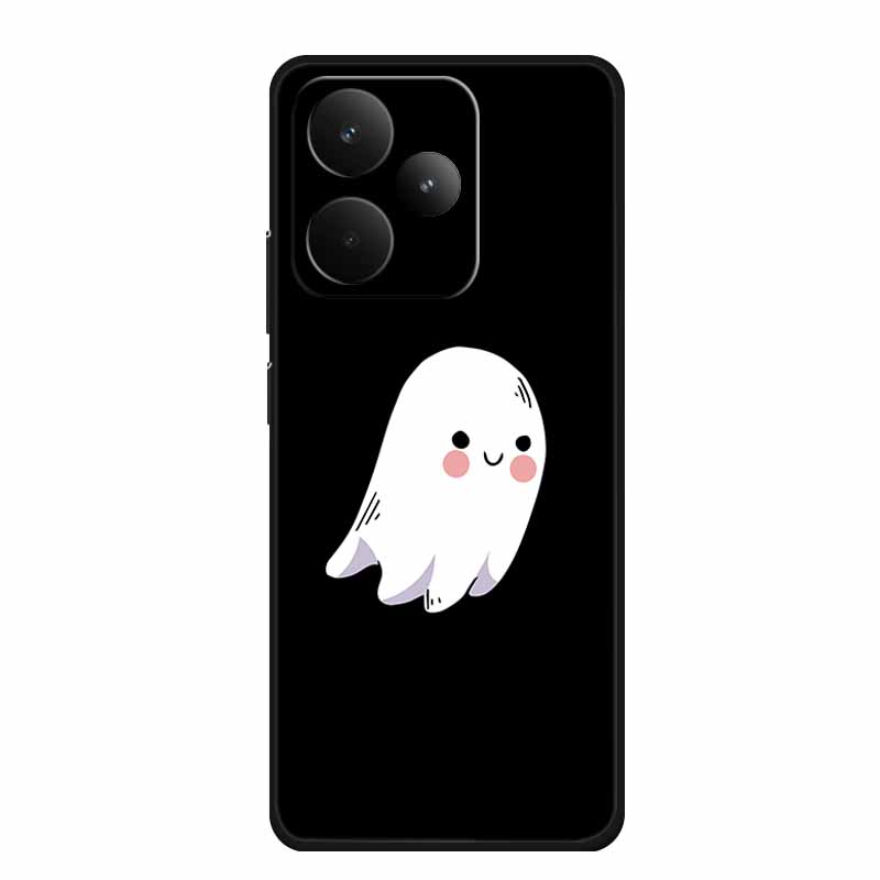 Черный силиконовый чехол для телефона Realme P4 Pro Мультяшный кот Мягкий ТПУ Чехол-накладка на заднюю панель Realme P4 Pro Чехол RealmeP4 Pro
