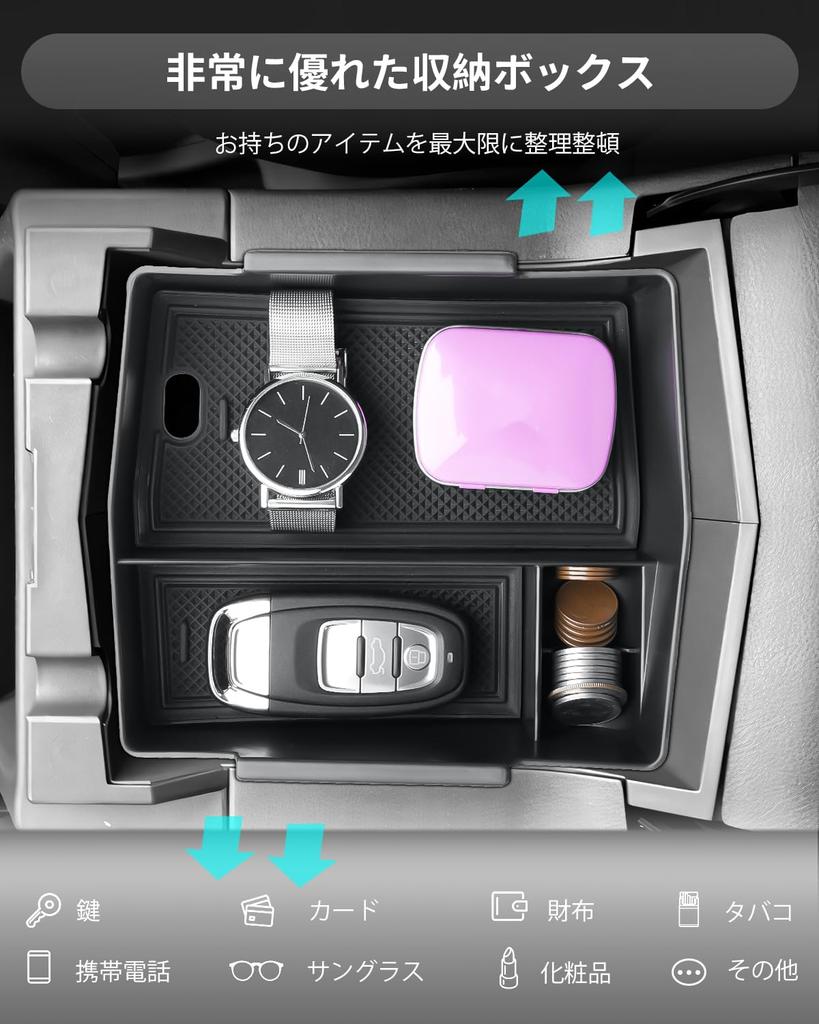 CDEFG Бокс-консоль для нового Subaru Forester SL, совместимый с лотком центральной консоли ETC с монетами, USB-кабелем и отсеком для мелочей. Изготовлен из АБС-пластика с