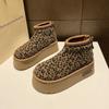 Fashion New Casual Comfortable Women's Boots Winter Warm Short Plush 2024 Hot Sale Flat with Leopard Water Proof Women Snow Boots