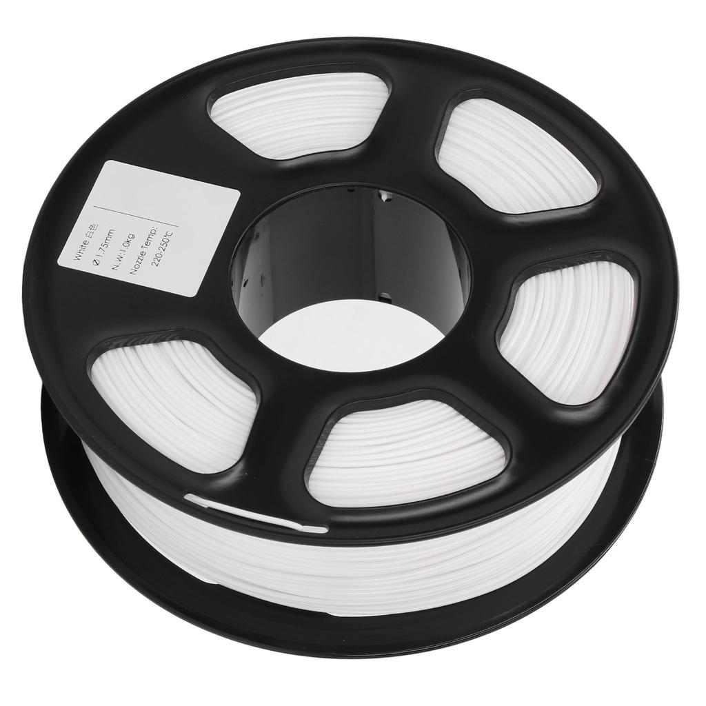 3D Printer Filament 1.75mm 2.2lbs Net Weight 220 to 250 Celsius Pure Color PETG Filament for Refilling Replacement
