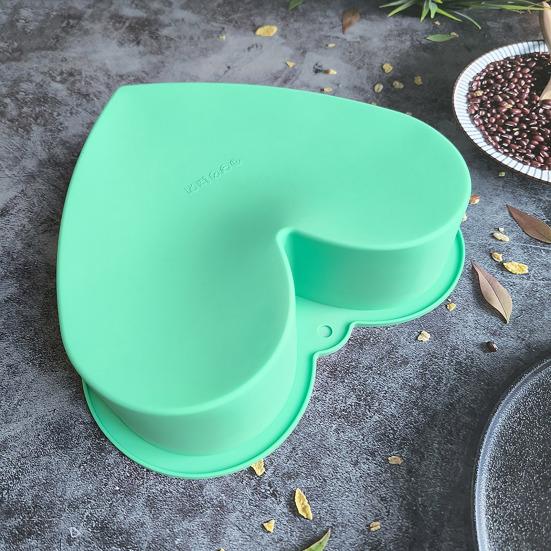 Форма для торта в форме сердца, антипригарное силиконовое покрытие для выпечки, мороженого, пудинга, мусса, желе, шоколада, легко снимаемая форма для выпечки на День святого Валентина, свадьбы