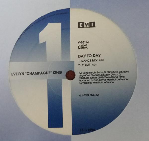 12-дюймовая пластинка EVELYN KING Day To Day V56146 EMI USA 1989 US Dance Electronica Б/у