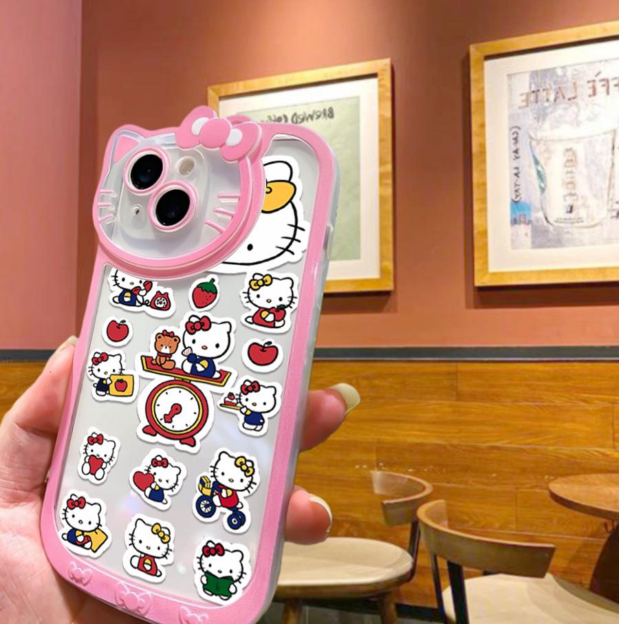 3D TK Милый чехол для телефона Sanrio KT Cat для Apple 16