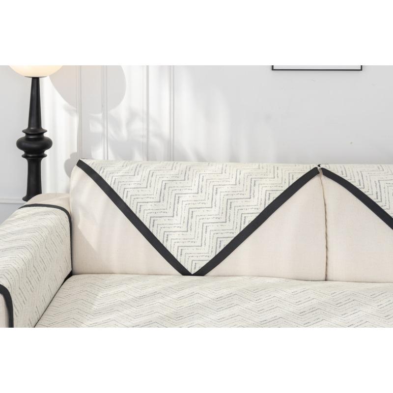 Chenille Sofa Cushion for All Seasons, New Light Luxury and High-end Cover, Non-slip Backrest, Sofa Cover Cloth Towel