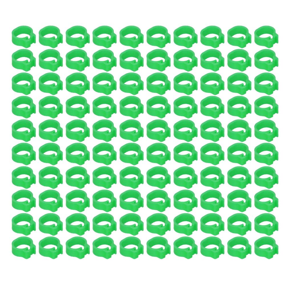 100 шт. 8 мм Идентификационные кольца для ног голубей Птицеводческие ножные браслеты Без надписей Принадлежности для голубей