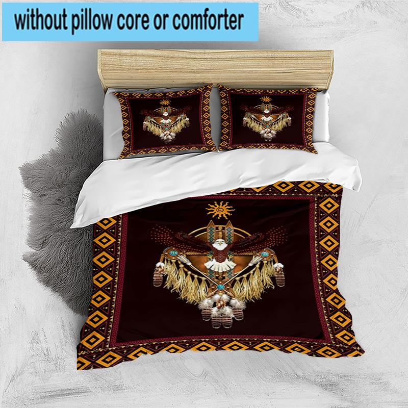 Native American Dreamcatcher 3pcs Bedding,Including 1pc Duvet Cover And 2pcs Pillowcases Perfect for Christmas,Ideal for Bedroom, Dormitory