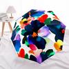 1pc Floral Pattern Umbrella Portable Folding Umbrella Durable Iron Frame, Suitable for All Seasons Home Travel Outdoor yy260319063