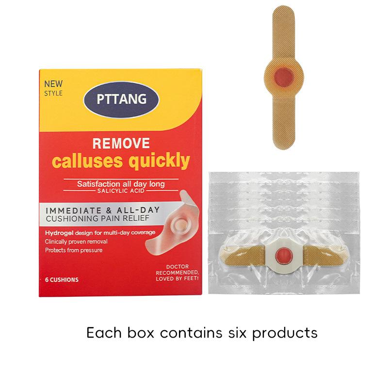 6 пластырей Пластырь от мозолей Удалитель мозолей Пластырь для пальцев ног Пластырь Клейкая подушечка от мозолей Нетканый материал Мозоли на пальцах ног Удаление мозолей