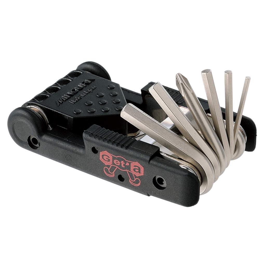 MINOURA Портативный инструмент для велосипеда с подставкой для педалей, черный, 15x10x3 см, HPS-9 Get'A