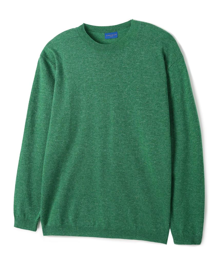 ALVINCLO [Deluxe] Linen Long Sleeve Round Knit Dlx1518 (5 Colors)