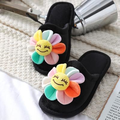 Последние осенние и зимние повседневные хлопковые тапочки с рисунком персикового сердца, нескользящие и теплые, женские тапочки для дома с большой любовью