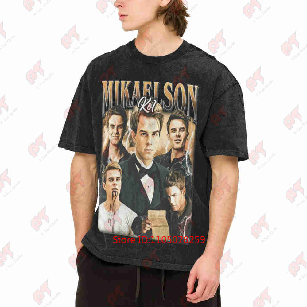 Kol Mikaelson Iconic TV Character Vintage Washed Tee Pure Cotton T-Shirt