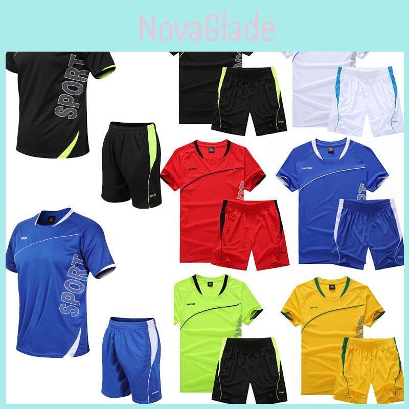 Running Sports Men Suit Quickdrying Short Sleeve Shirts Summer Gym Shorts