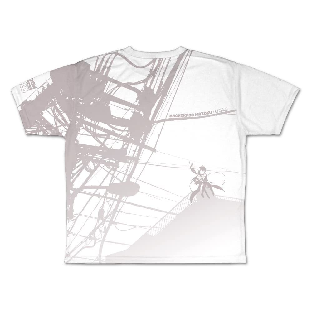 Футболка 2D Cospa Machikadomazoku Shadow Mistress Yuko с полной графикой, размер XL, полиэстер, 2-цветная, двухсторонняя