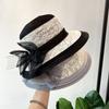 French Hepburn Style Elegant Lace Bucket Hat Women Travel Vacation Shade Sun Hat Fashion Basin Hat