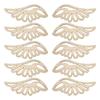 10Pcs/Bag 4 Styles DIY Angel Wings Wooden Chips Decorative Embellishments Crafts Scrapbook Hand-Made Graffiti Button Accessories