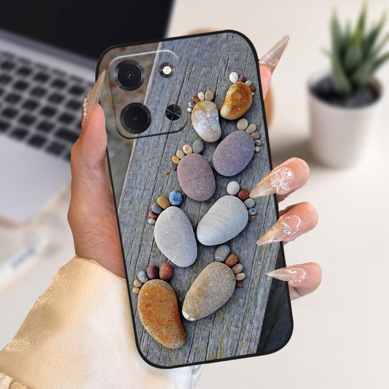 Чехол для телефона Xiaomi Poco C85 5G Роскошный чехол с принтом Льва, Волка, Цветка Мягкий силиконовый ТПУ Задняя крышка для POCO C85 POCOC85 173мм