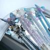Sweet Butterfly Series Knife Glitter Rhinestone Rose Floral Craft Knife Scrapbook Journal Sticker Paper Cutter Student Supplies