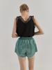 SORRY, TOO MUCH LOVE Fluid Texture Lounge Shorts_Green