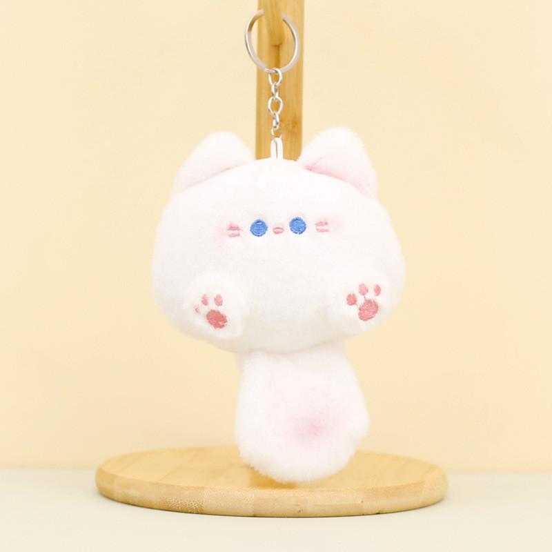Cuddly Starry Sky Cat Plush Keychain Cute Kitty Wedding Throw Stuffed Doll
