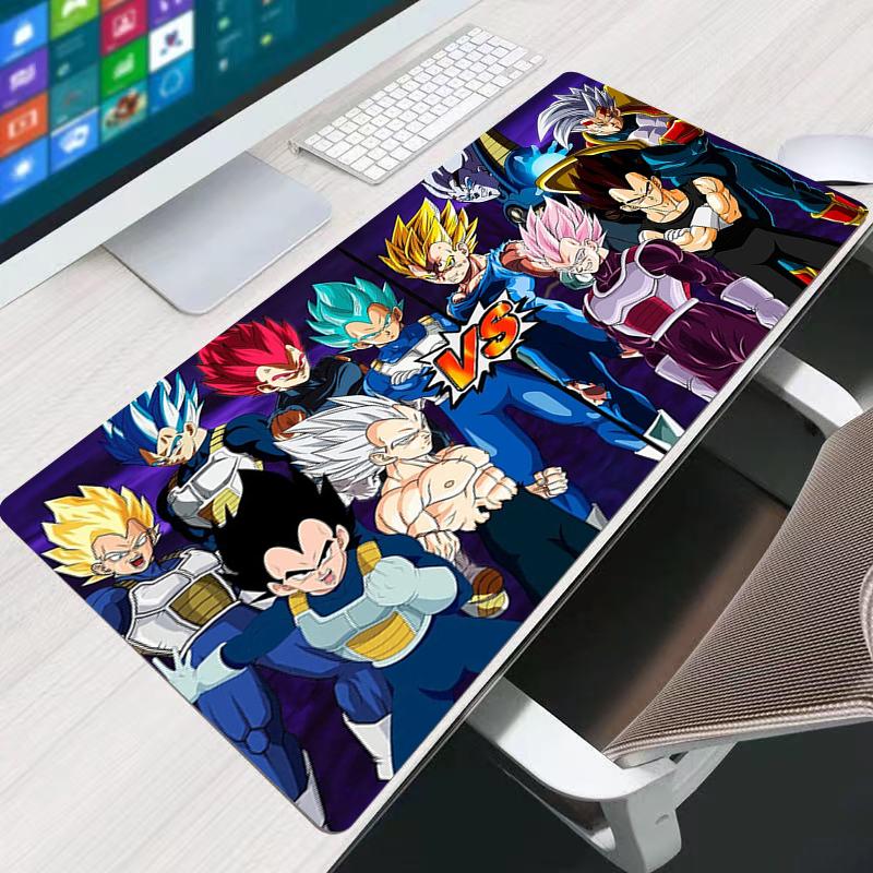 Dragon Ball Z Mouse Pad DBZ Professional eSports Big Players Speed Lock Edge Rubber Game Extended Desk Mat Mousepad Keyboard Mat
