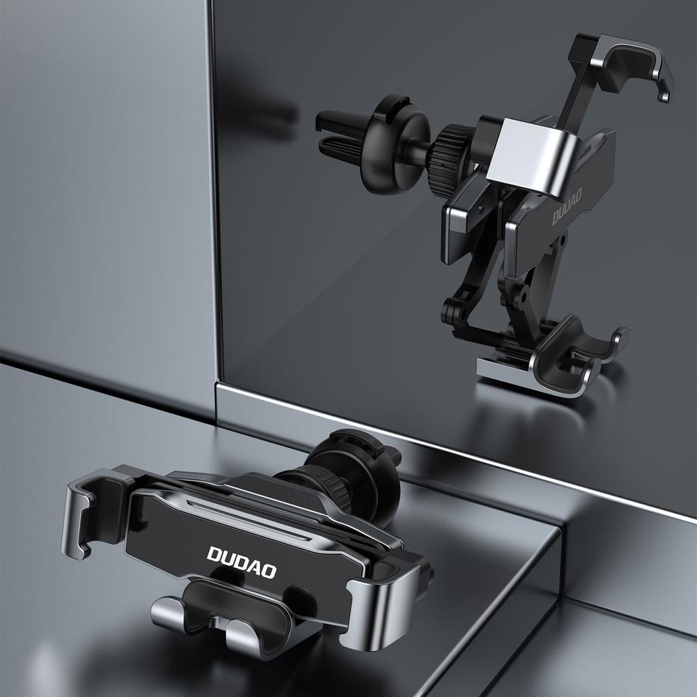 Gravity car holder for smartphone, black